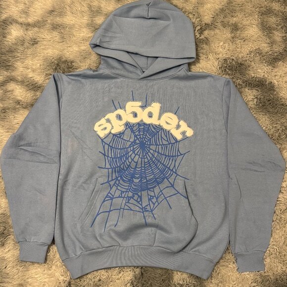 Sp5der Other - Sp5der Web Hoodie Sky Blue Young Thug Size Medium or Large